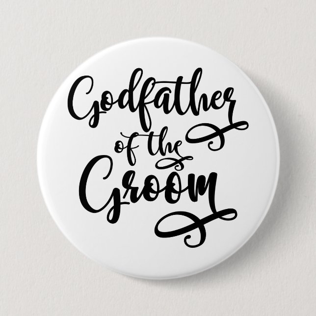 Godfather of the Groom Button (Front)