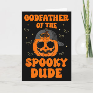 Godfather Of The Soky Dude Halloween Pumpkin Bday Card