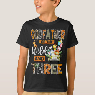 Godfather Of The Wild & Three 3rd Birthday Boy T-Shirt