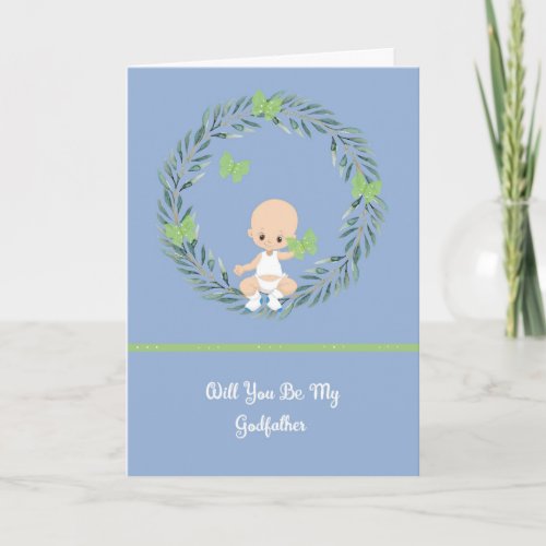 Godfather Request Card from Cute Baby Boy