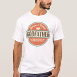 Godfather vintage Father's Day Logo Mens Tee shirt