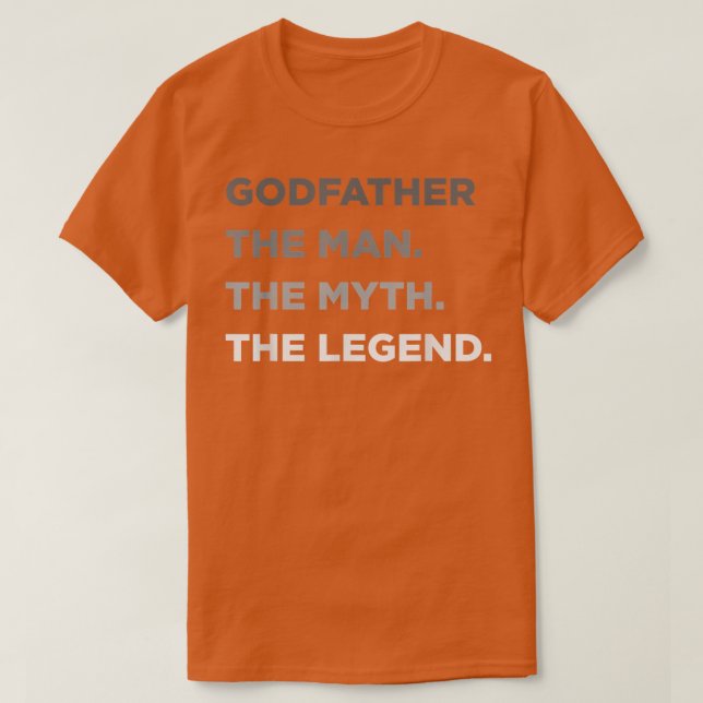 Godfatherfor Godparent Godfather s for Men  T-Shirt (Design Front)