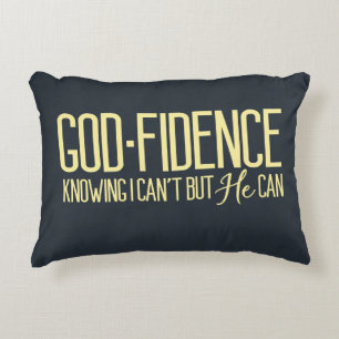 Godfidence Inspirational Accent Pillow