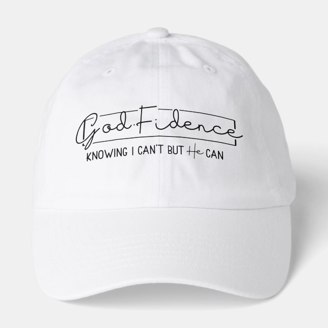 GodFidence – Inspirational Faith Hat (Front)