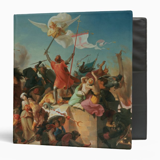 Godfrey de Bouillon, French Crusader 3 Ring Binder (Front/Inside)