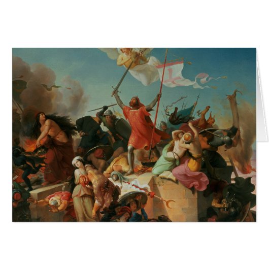 Godfrey de Bouillon, French Crusader Cards (Front Horizontal)