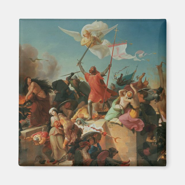 Godfrey de Bouillon, French Crusader Magnet (Front)