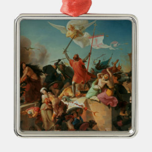 Godfrey de Bouillon, French Crusader Metal Ornament