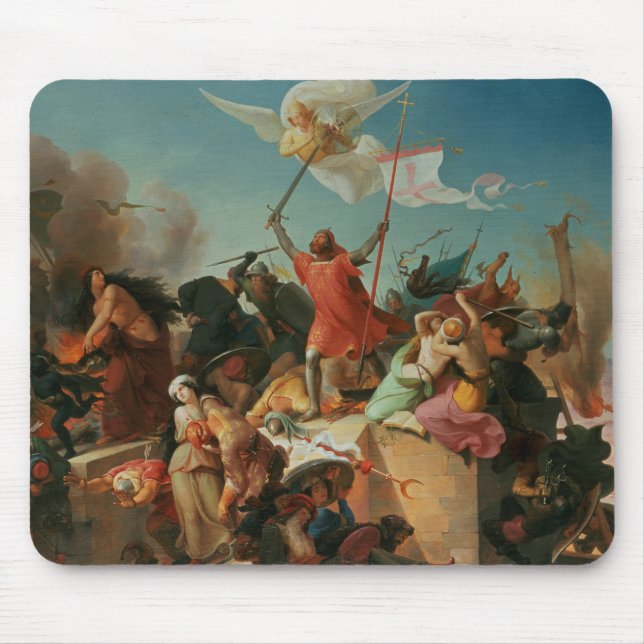 Godfrey de Bouillon, French Crusader Mouse Pad (Front)