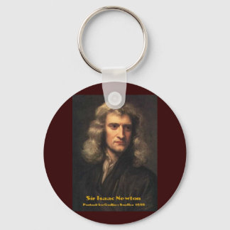 GodfreyKneller-IsaacNewton-1689 Keychain
