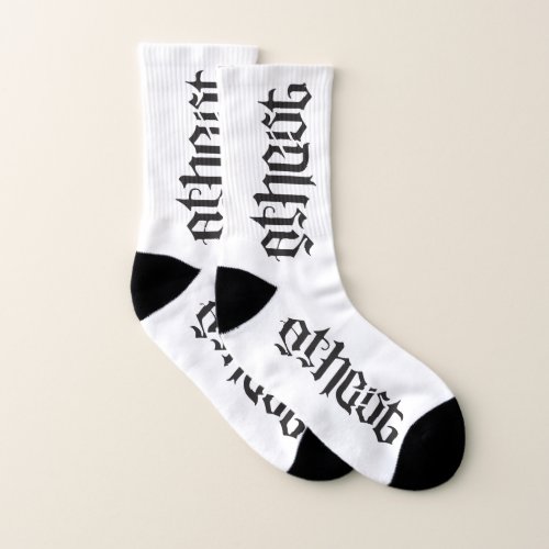 Godless Atheist Dual Ambigram socks