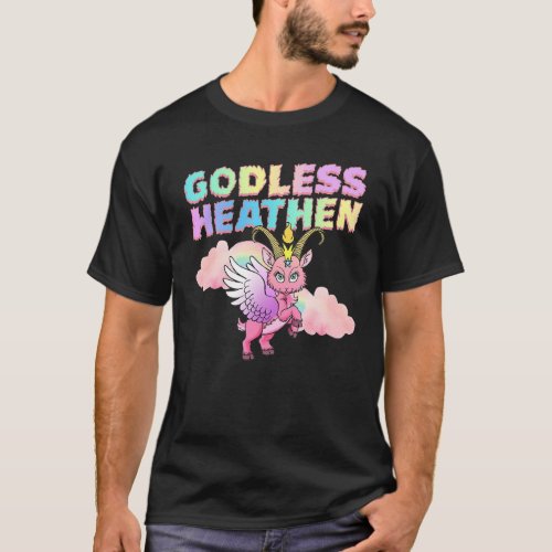 godless heathen baphomet apparel satanic apparel p T_Shirt