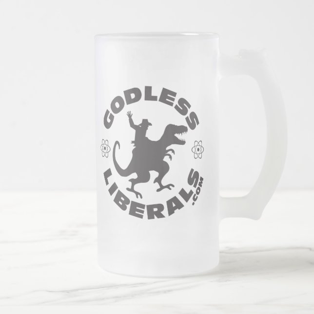 Godless Liberals Official Logo Frosted Mug (Right)