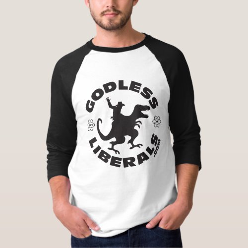 Godless Liberals Official Logo Mens Raglan T_Shirt