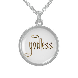 godless sterling silver necklace