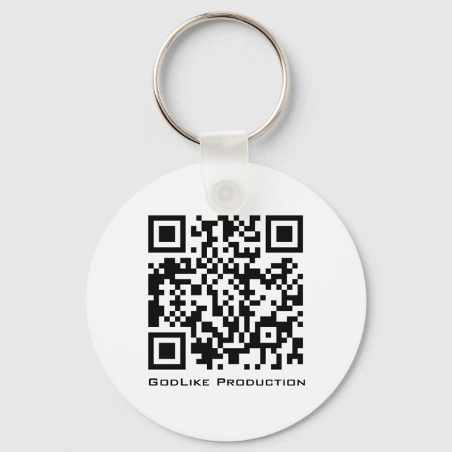 Godlike Production QR Logo Key-Chain Keychain (Front)