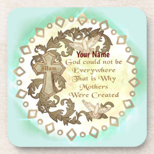 Godly Christian Mom Beverage Coaster