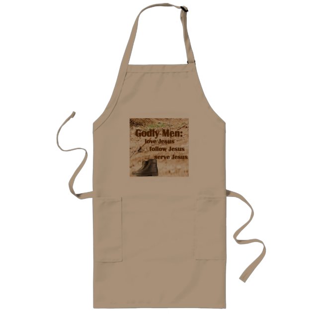 Godly Men Long Apron (Front)
