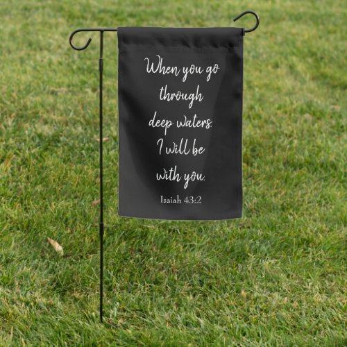 Godly Scripture I will be with you   Garden Flag