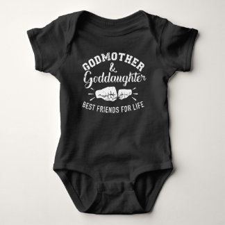 Godmother and goddaughter friends for life baby bodysuit