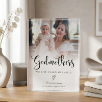 Godmother Angel Thank You Acrylic Photo Block