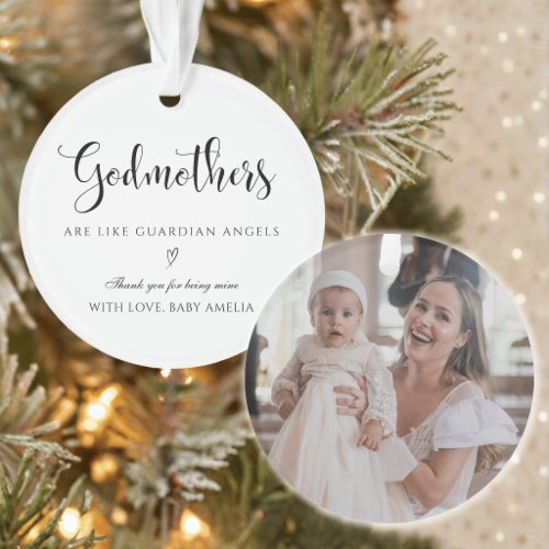 Godmother Angel Thank You Acyrlic Ornament