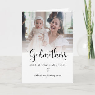 Godmother Angel Thank You  Card