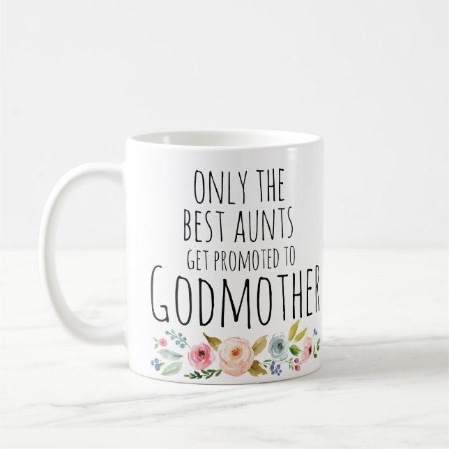 godmother aunt with photo coffee mug (Left)