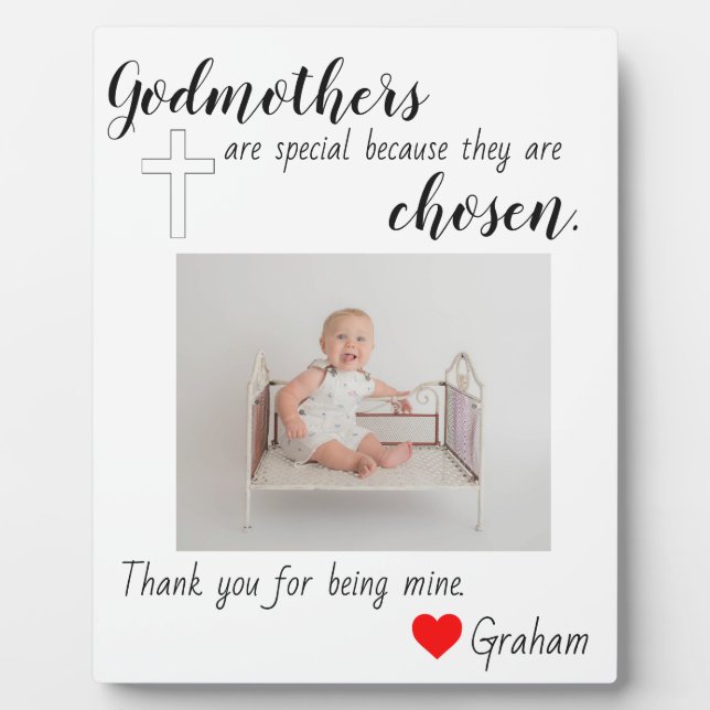 Godmother baptized plaque (Front)