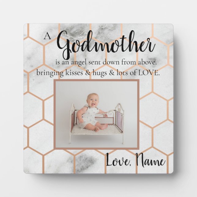 Godmother baptized plaque (Front)