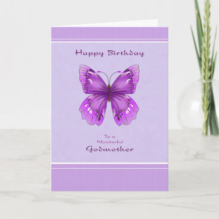 Godmother Birthday Card | Zazzle