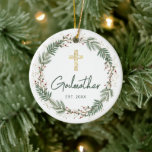 Godmother Christmas  Ceramic Ornament<br><div class="desc">Godmother Christmas Ceramic Ornament. Matching items available.</div>