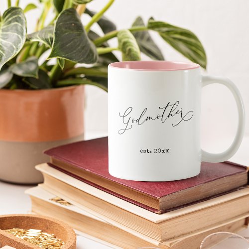 Godmother Established Date Two_Tone Coffee Mug