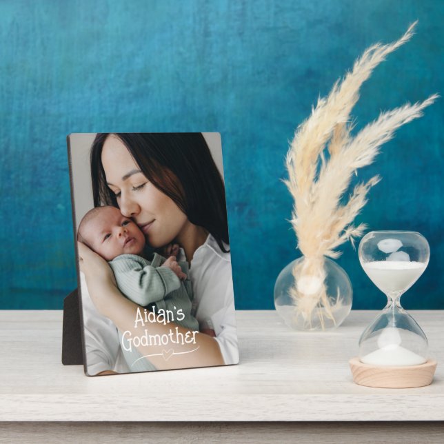 Godmother Gift! Sweet Photo  Plaque (Side)