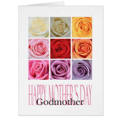 Godmother    Happy Mothers Day rose card