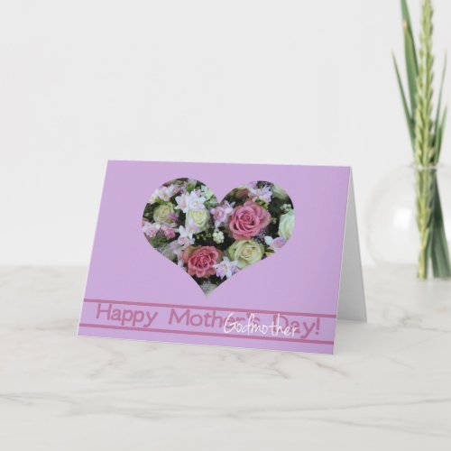 Godmother    Happy Mothers Day rose card