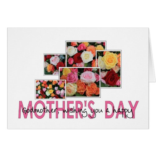 Godmother    Happy Mothers Day rose card