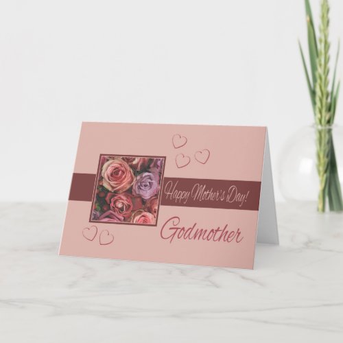 Godmother    Happy Mothers Day rose card