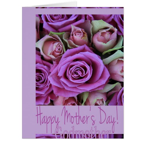 Godmother    Happy Mothers Day rose card