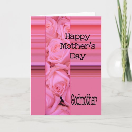 Godmother    Happy Mothers Day rose card