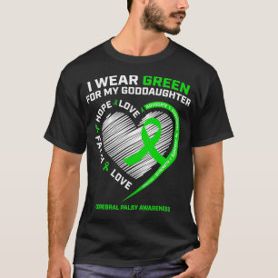 Godmother Men I Wear Green For My Goddaughter Cere T-Shirt