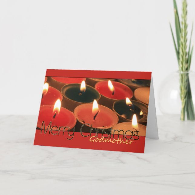 godmother Merry Christmas card (Front)