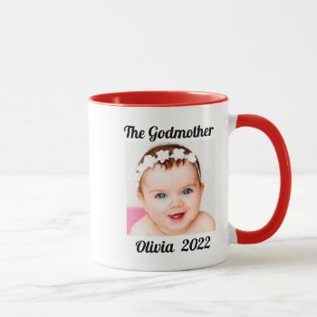 Godmother Of Goddaughter Personalized Photo Name M Mug by HasCreations at Zazzle