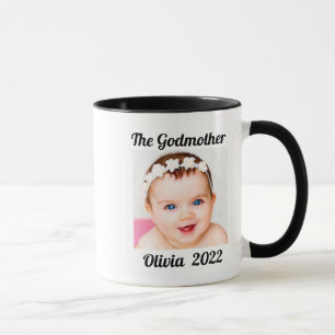 Godmother of Goddaughter Personalized Photo Name Mug