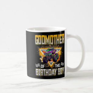 Godmother Of The Birthday Boy Monster Truck Birthd Coffee Mug