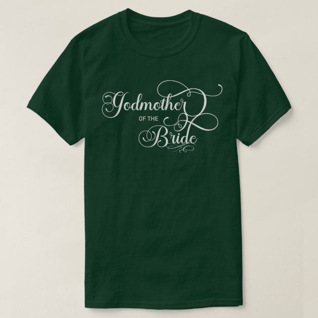 Godmother of the Bride (Wedding Party)  T-Shirt (Design Front)