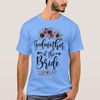 Godmother Of The Bride Wedding Shower Celebration  T-Shirt