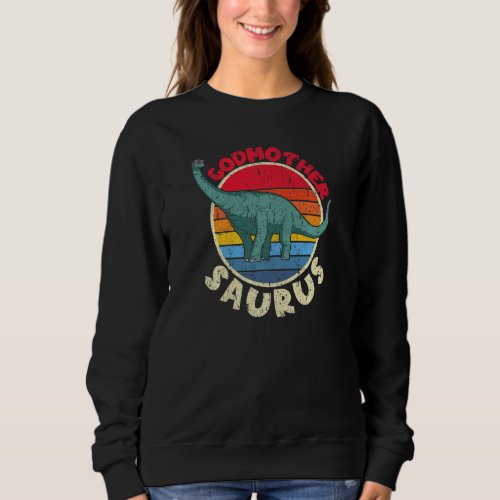 Godmother Saurus Brachiosaurus Diplodocus I Family Sweatshirt