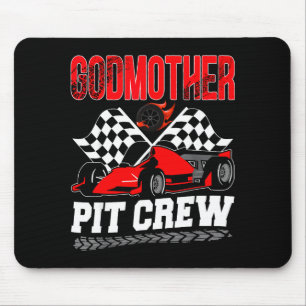 Godmother T Crew Racing Family Race Car Birthday B Mouse Pad