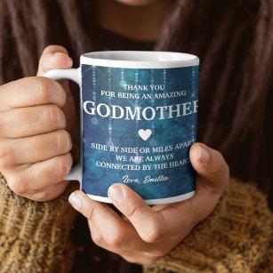 Godmother Thank You Heartfelt Message Personalized Coffee Mug